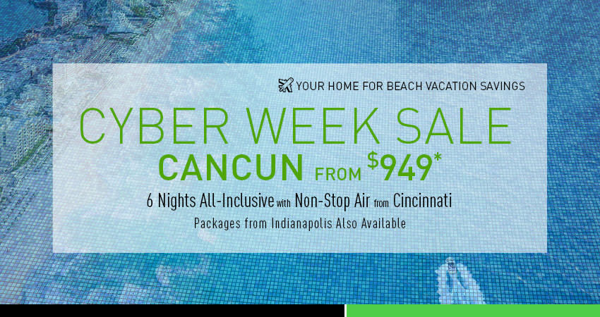 Indianapolis to Cancun Deals