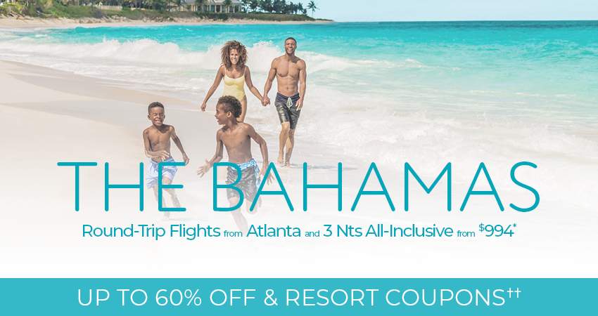 Atlanta or Nashville to Nassau & Paradise Island Deals