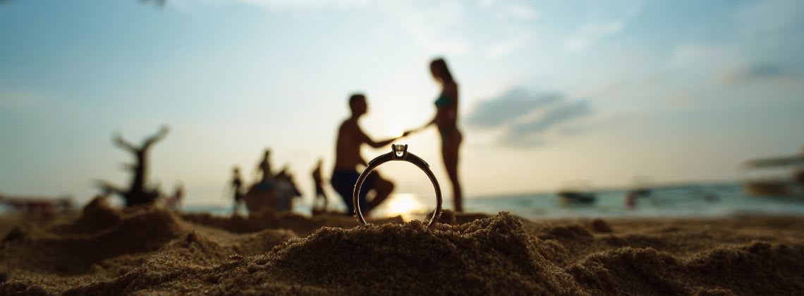 Get whisked away with these proposal moments made for paradise