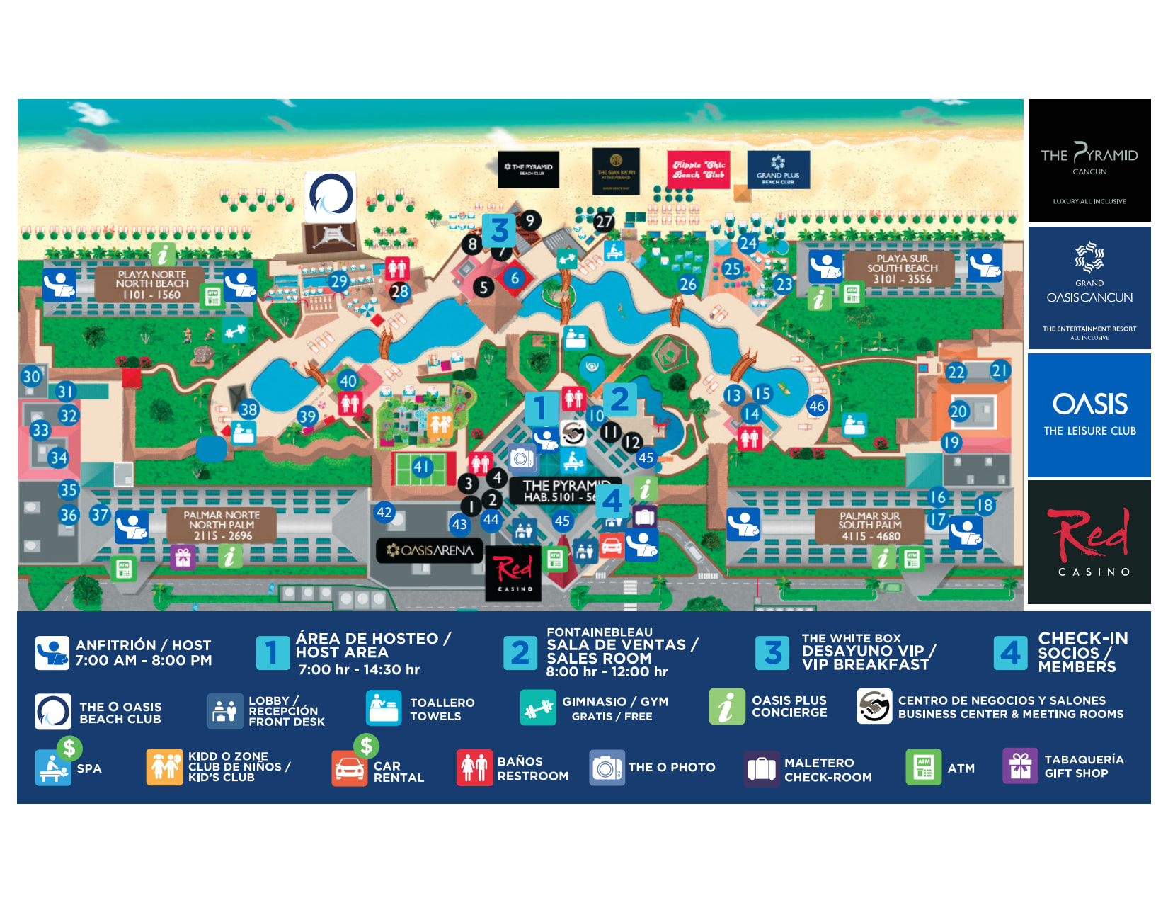 Grand Oasis Cancun Map Grand Oasis Cancun - Sunwing.ca
