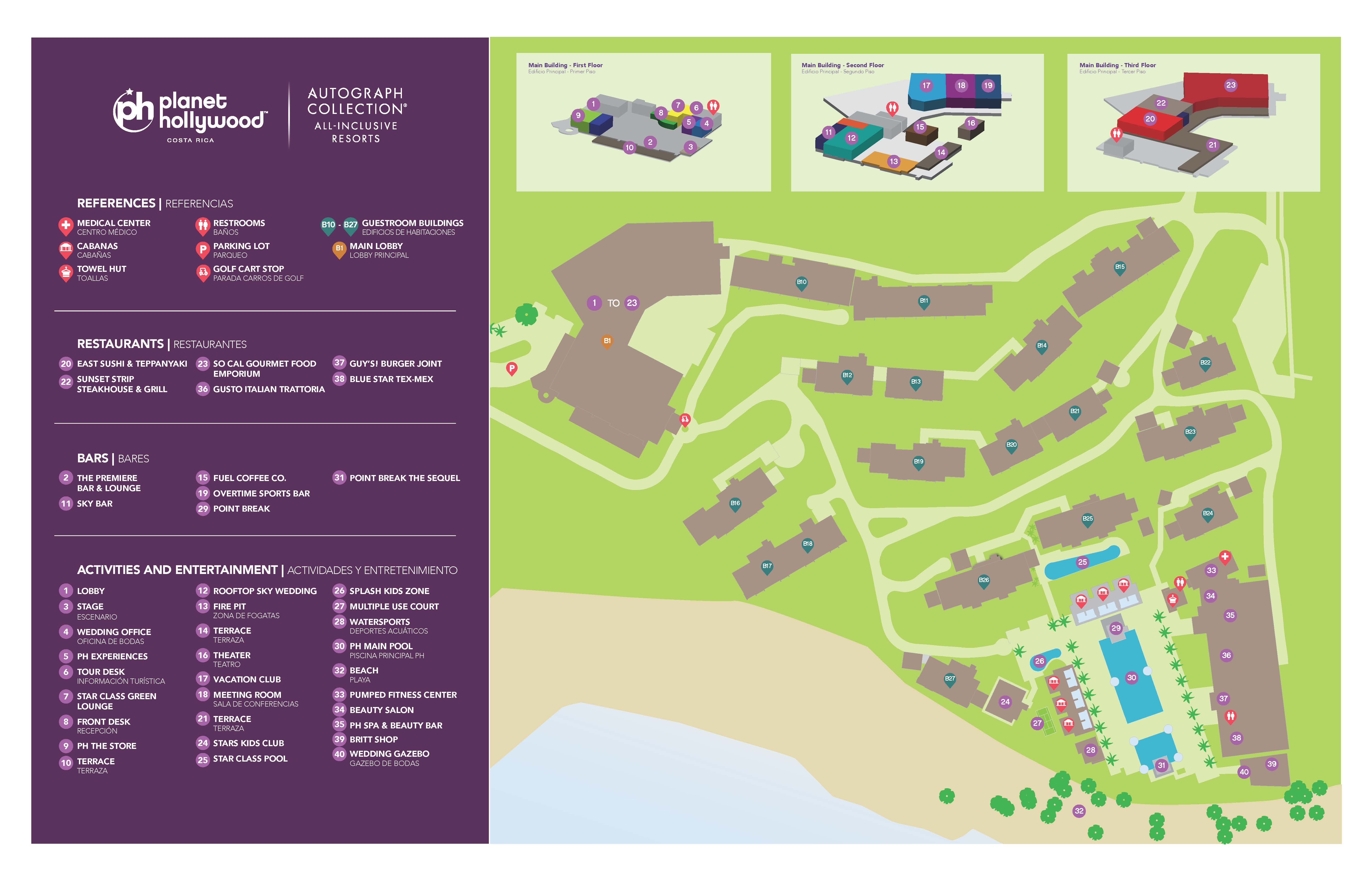 Planet Hollywood Cancun Map Planet Hollywood Costa Rica An Autograph Collection All Inclusive Resort -  Sunwing.ca