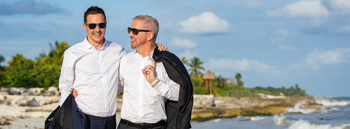 Celebrity design duo Colin and Justin in Punta Cana