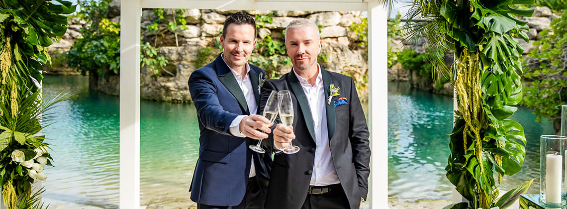Love by design – Colin and Justin say “I do” take two!