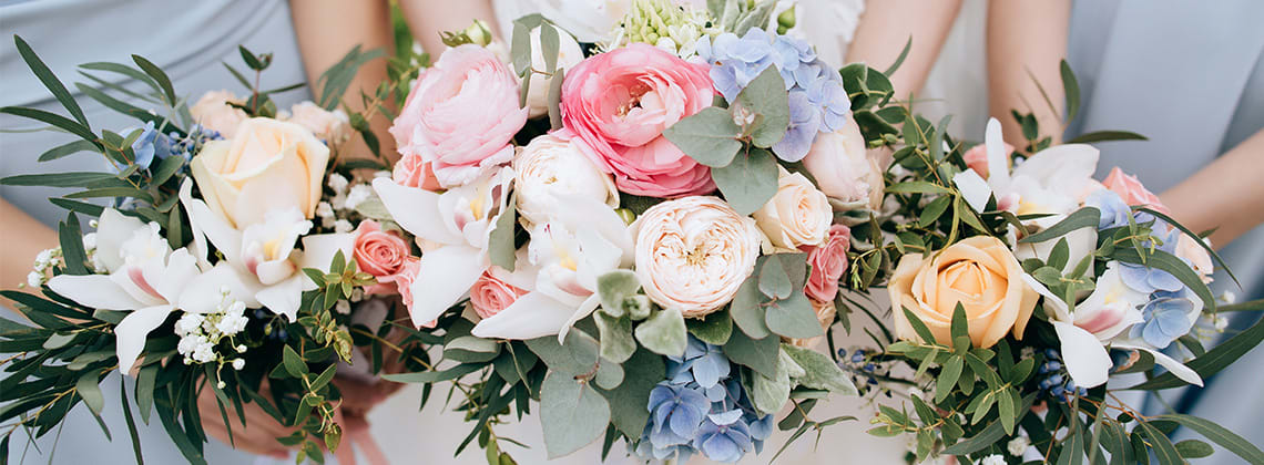 Destination wedding florals