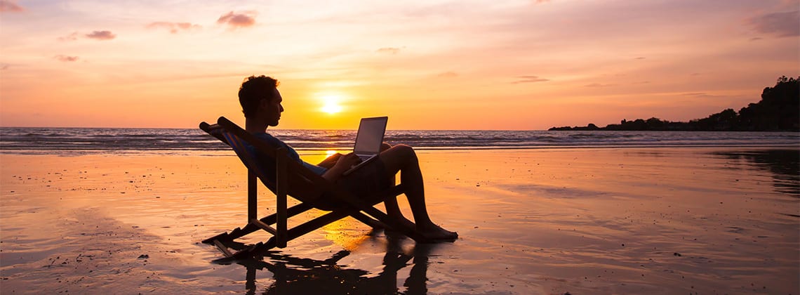 5 raisons pour travailler ou étudier de la plage