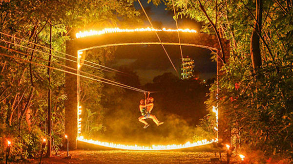 Blog: Zipline through a ring of fire in Cancun image
