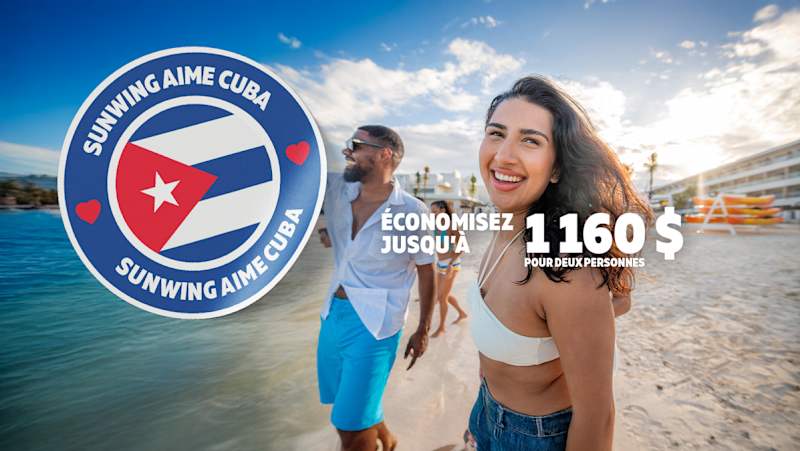 Jusqu’à 1 160 $* de rabais sur les hôtels à Cuba