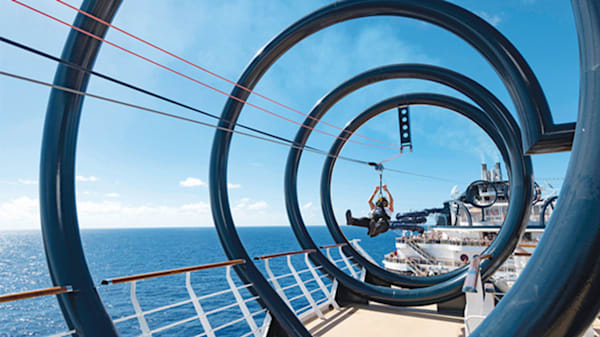 Blog : Zipline high above sea on board the MSC Seaside image